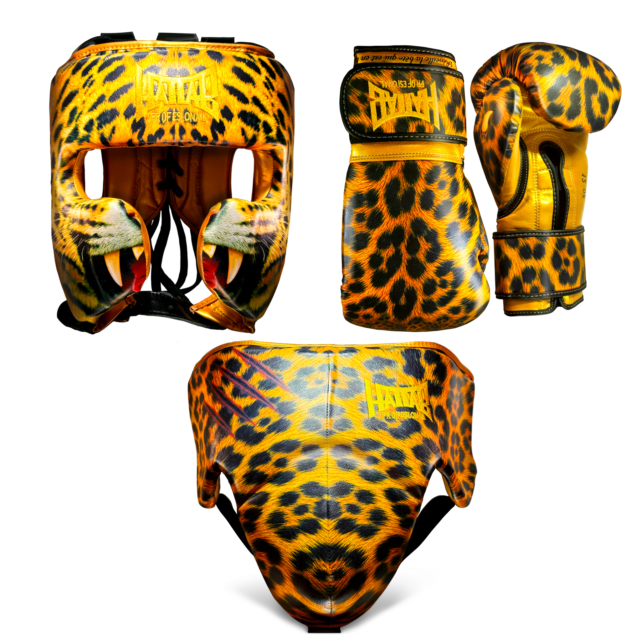 Kit Sparing “Jaguar” Gants + Casque + Coquille